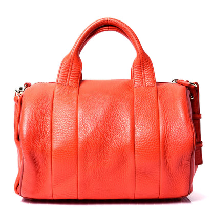 Alexander Wang Pebbled Lambskin Rocco Tangerine Pale Gold Hardware 1 of 4