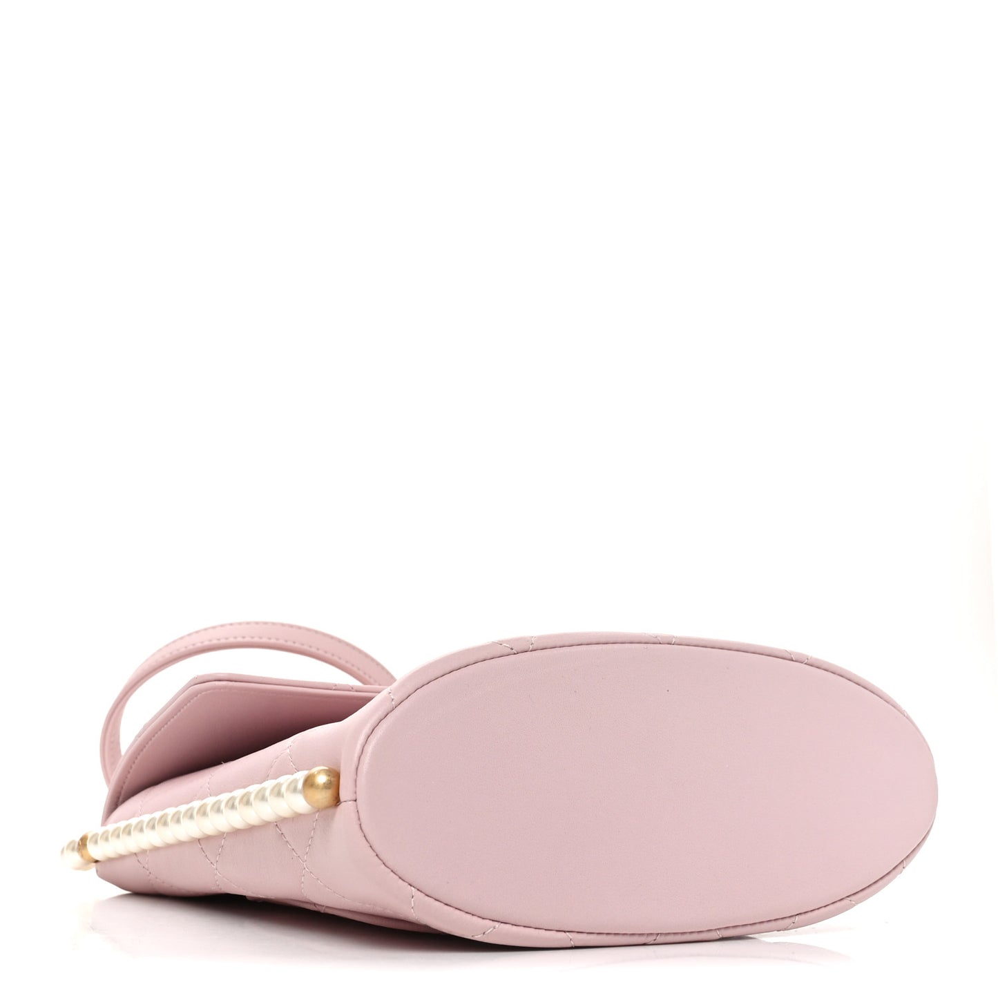 Calfskin Quilted Pearl Small About Pearls Hobo Bag Light Pink