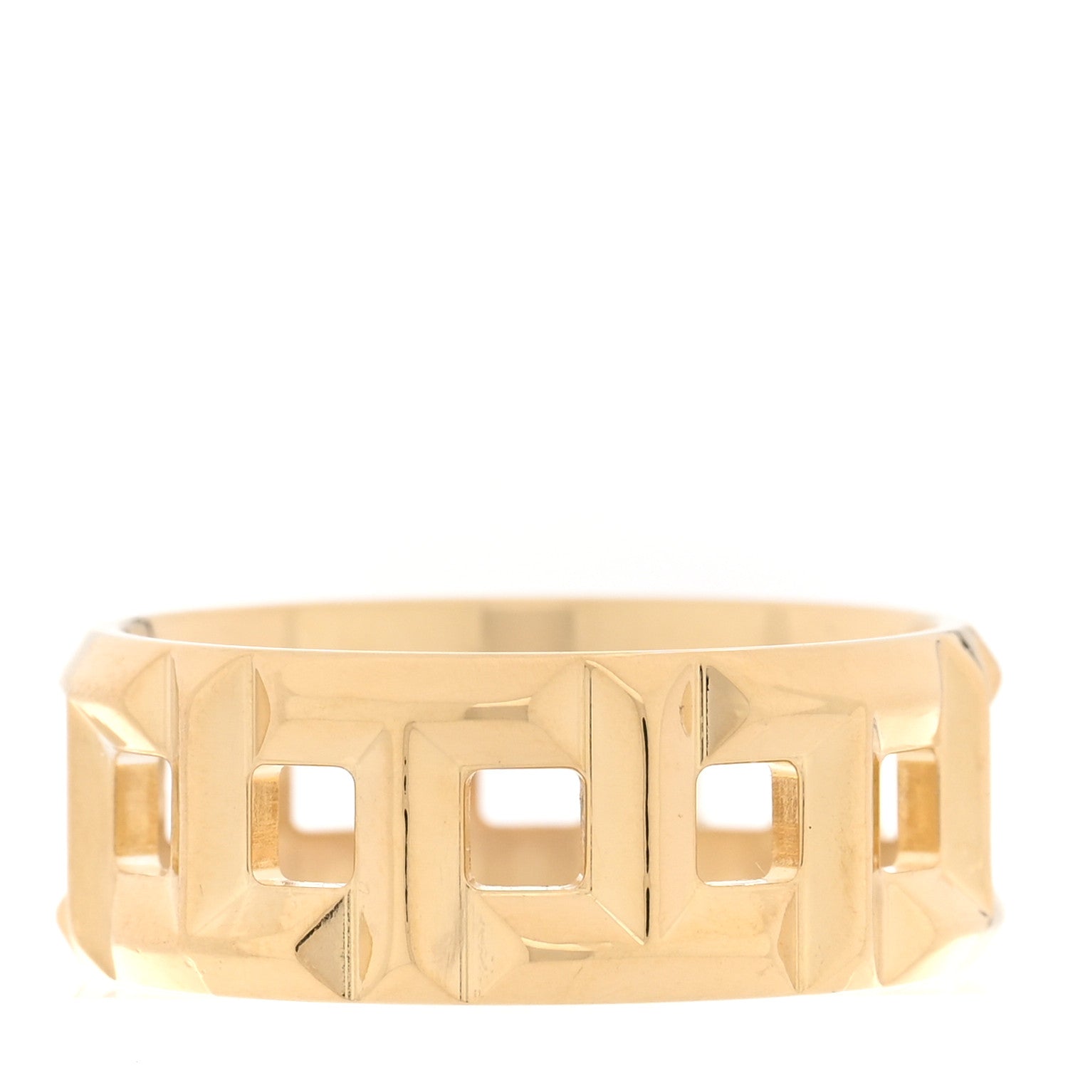 Tiffany 18K Yellow Gold T True Wide Ring 56 7.5 3 of 5