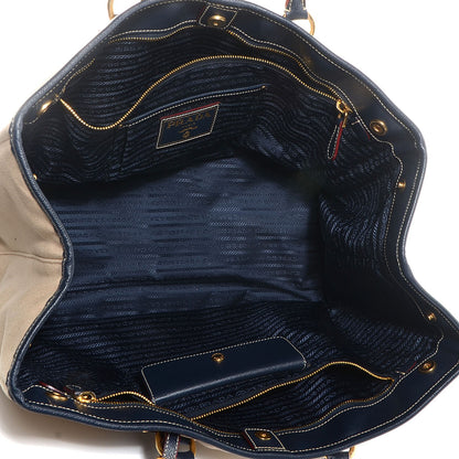 Prada Canapa Saffiano Tote Corda Blue 10 of 19