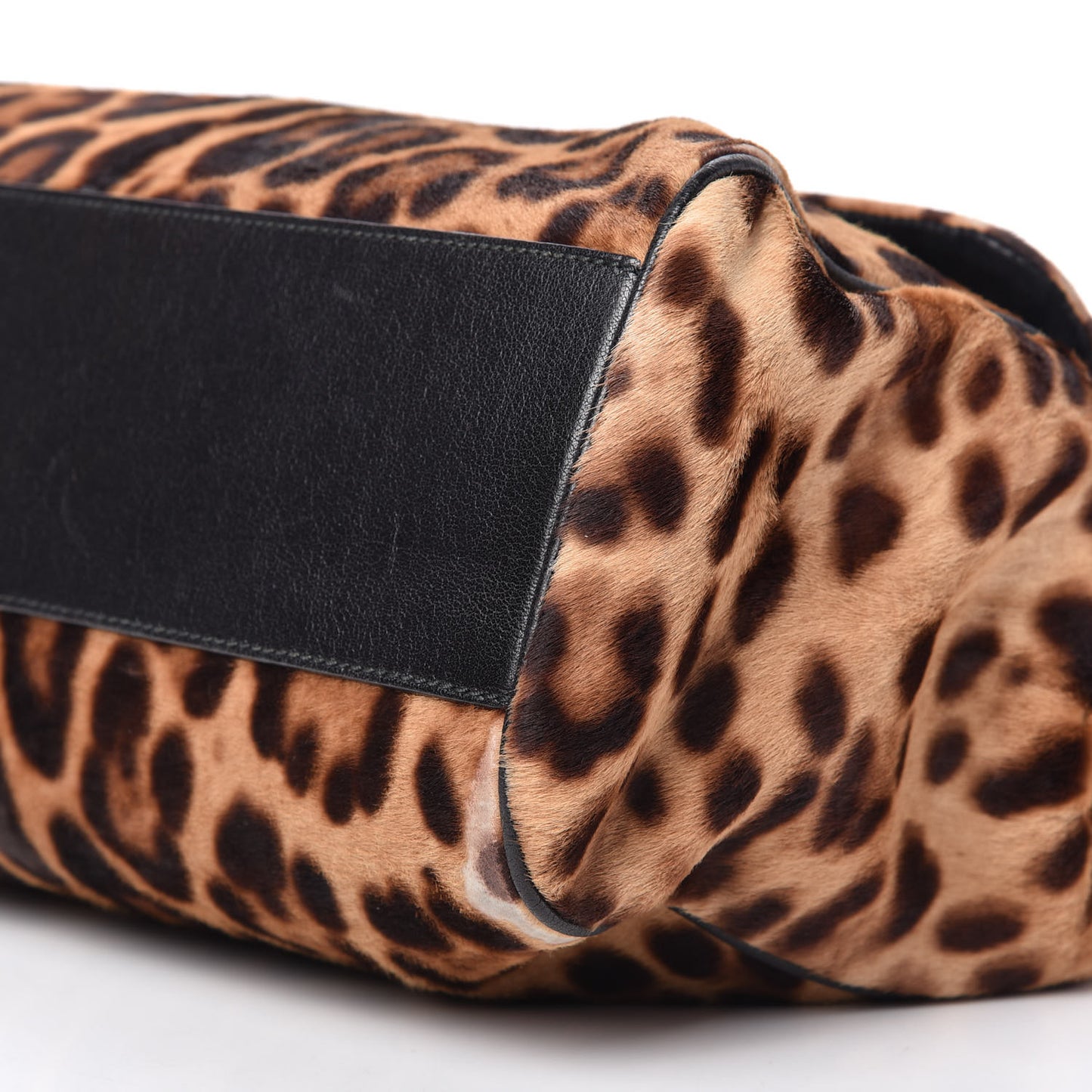 Calf Hair Leopard Print Large Miss Sicily Satchel Naturale
