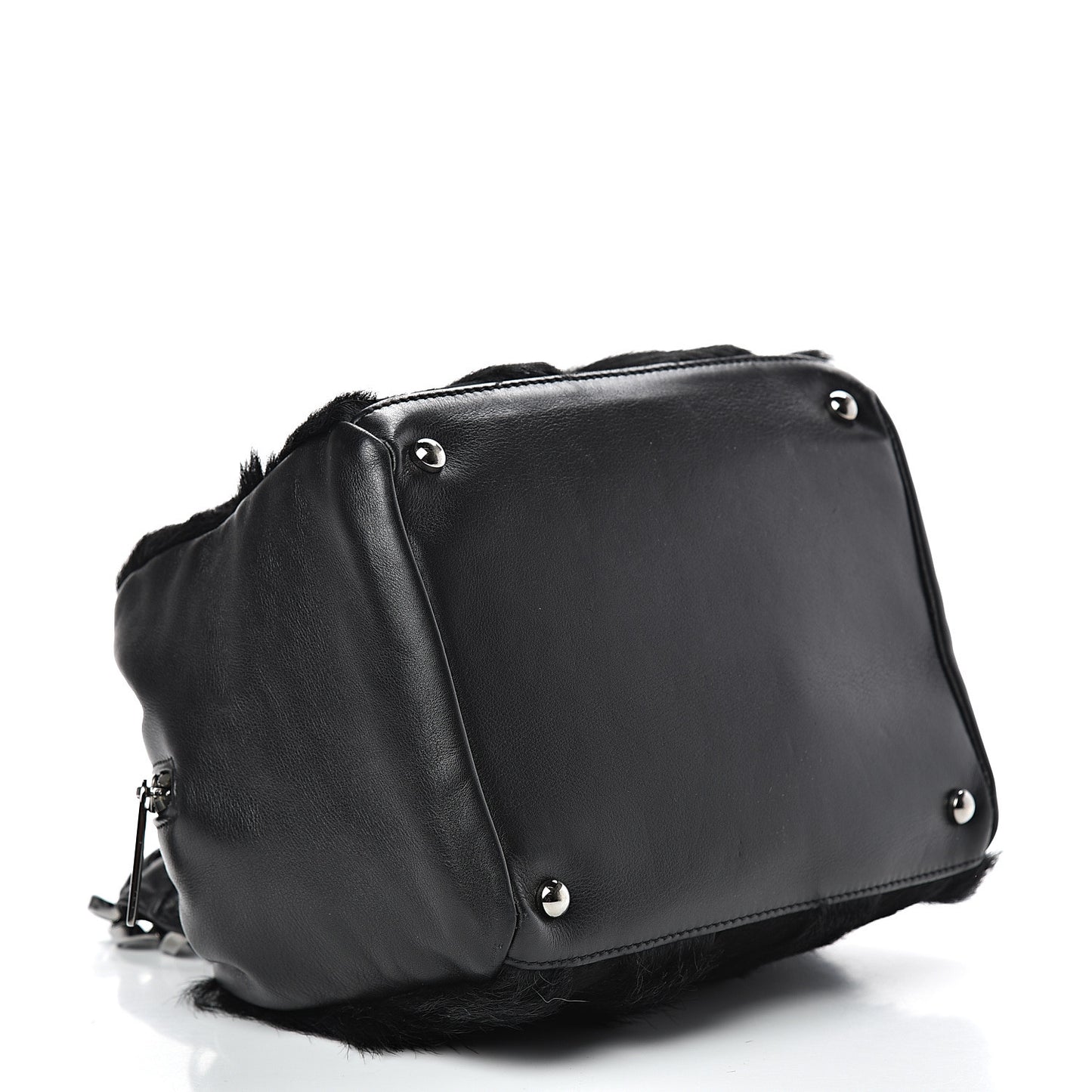 Pony Hair Shoulder Bag Black