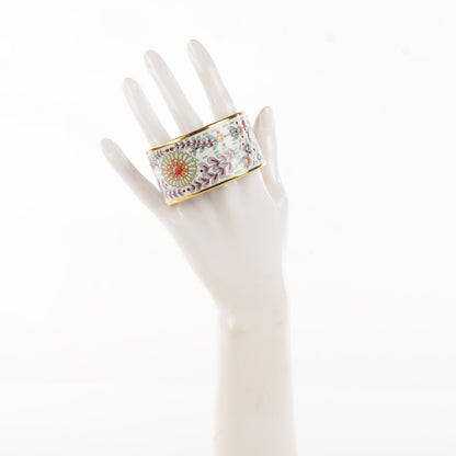 Hermes Enamel Printed Extra Wide Bracelet 65 2 of 6