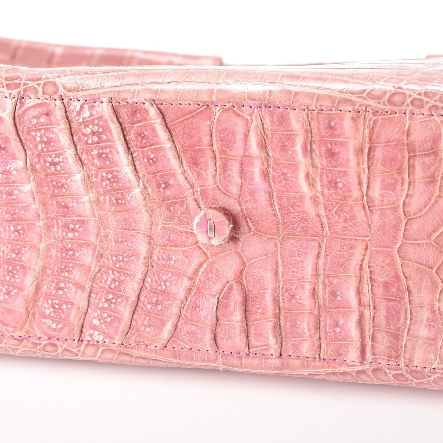 Nancy Gonzalez Crocodile Tote Pink 11 of 13