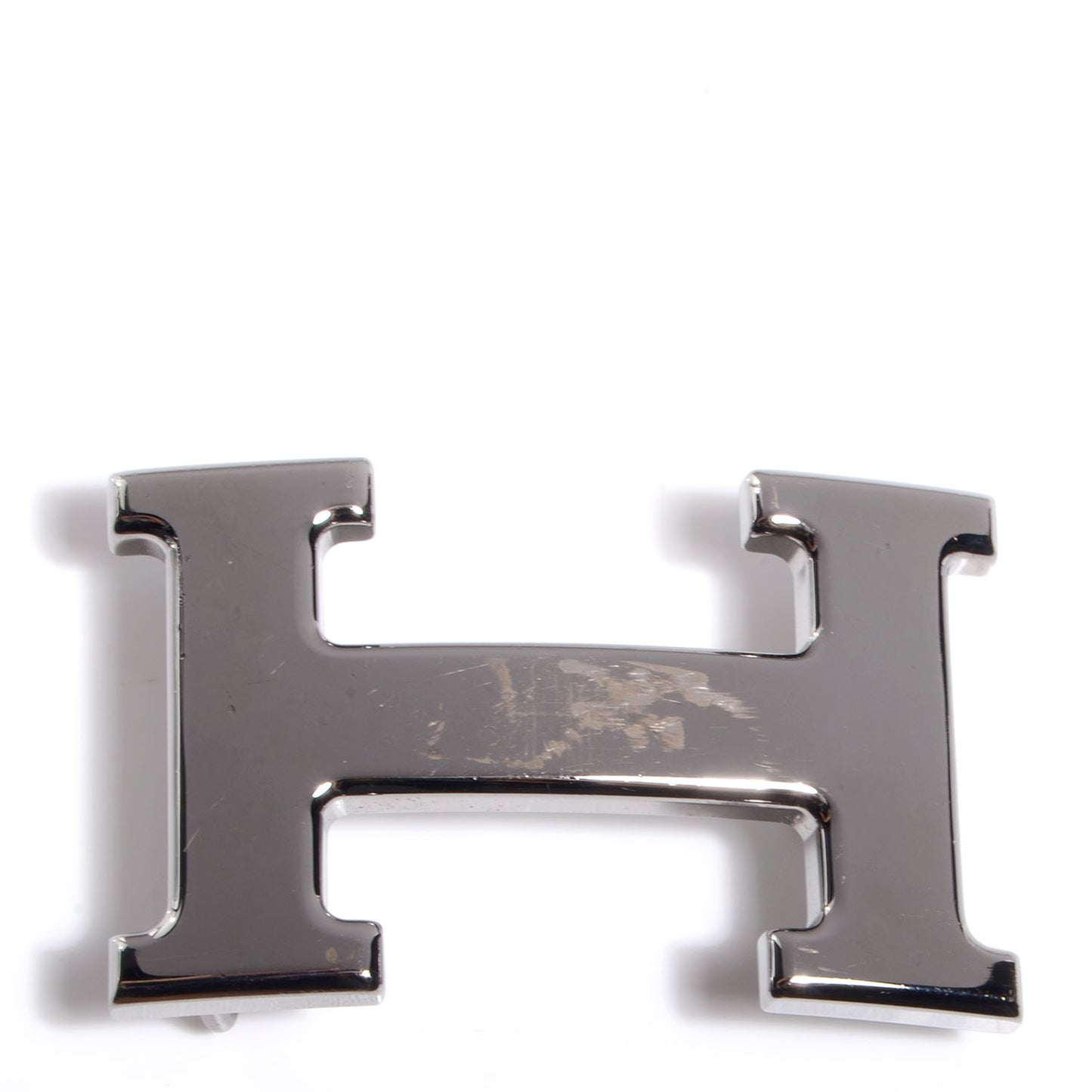 32mm Polished Constance H Belt Buckle Ruthenium