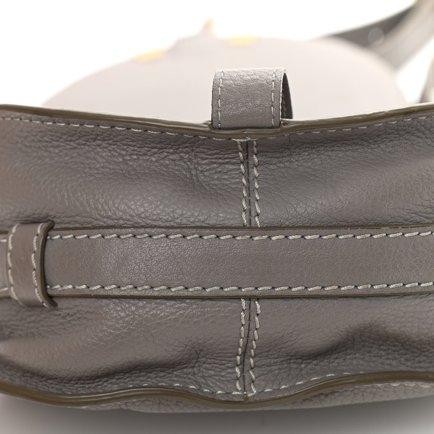 Chloe Calfskin Mini Marcie Round Crossbody Bag Cashmere Grey 10 of 10