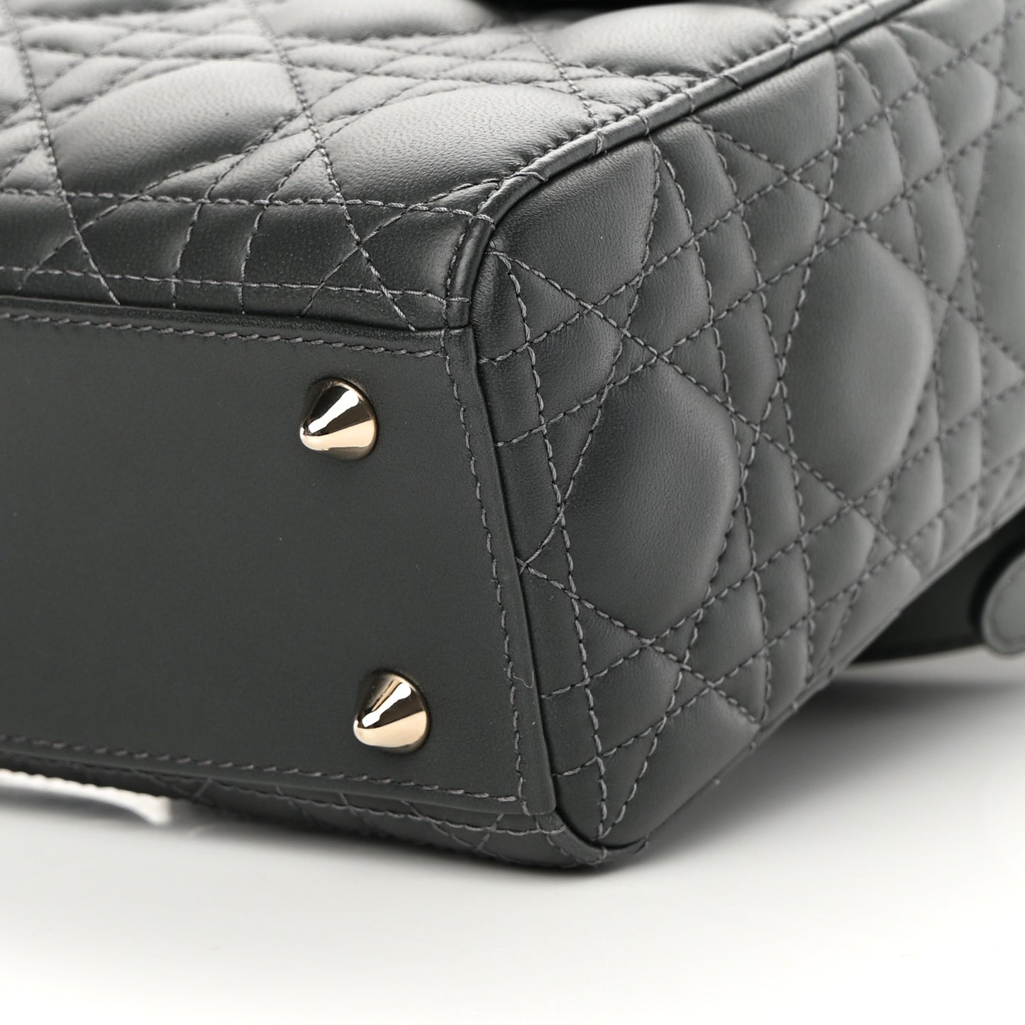 Lambskin Cannage Gradient Small My ABCDior Lady Dior Grey