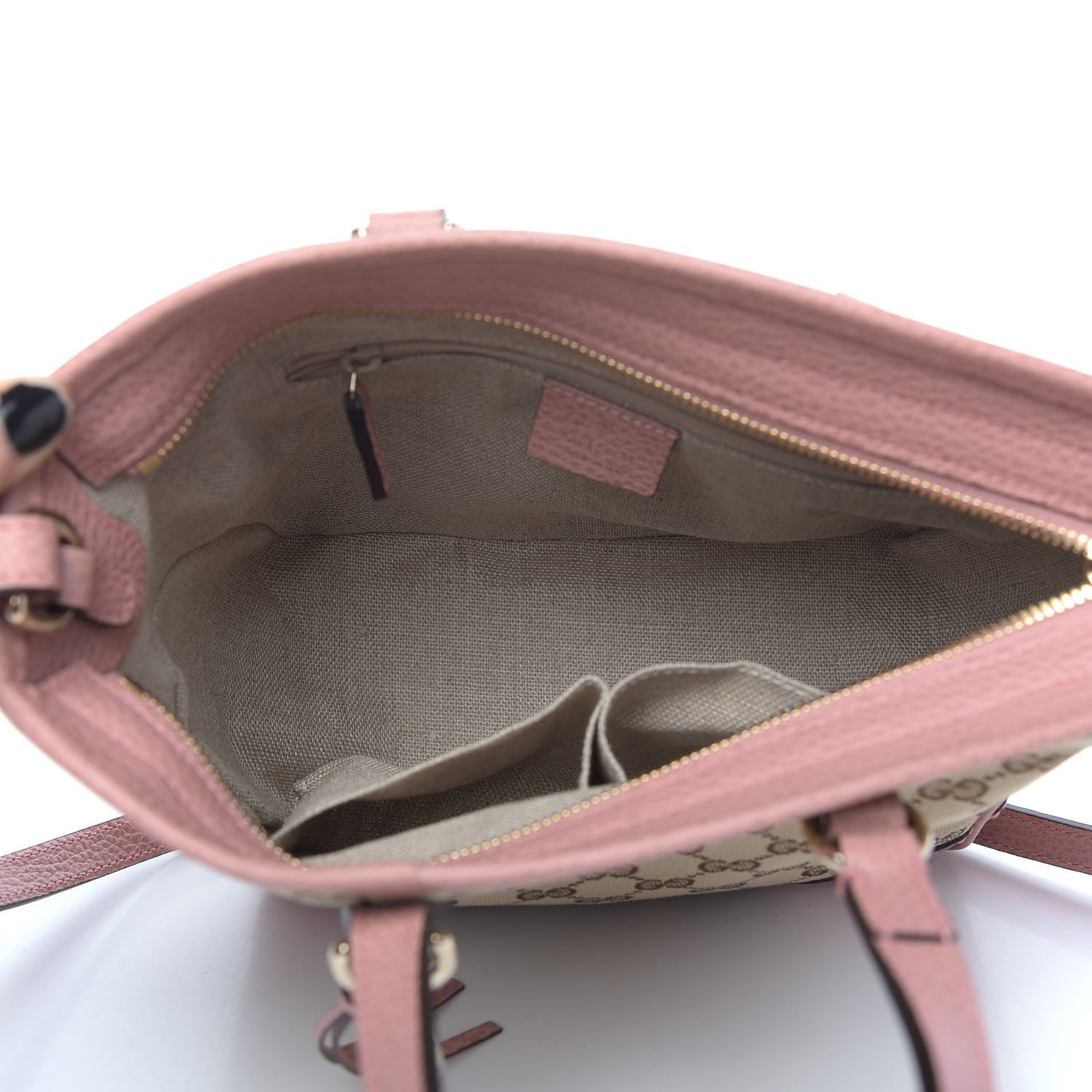 Gucci Monogram Small Bree Tote Beige Soft Pink 6 of 10