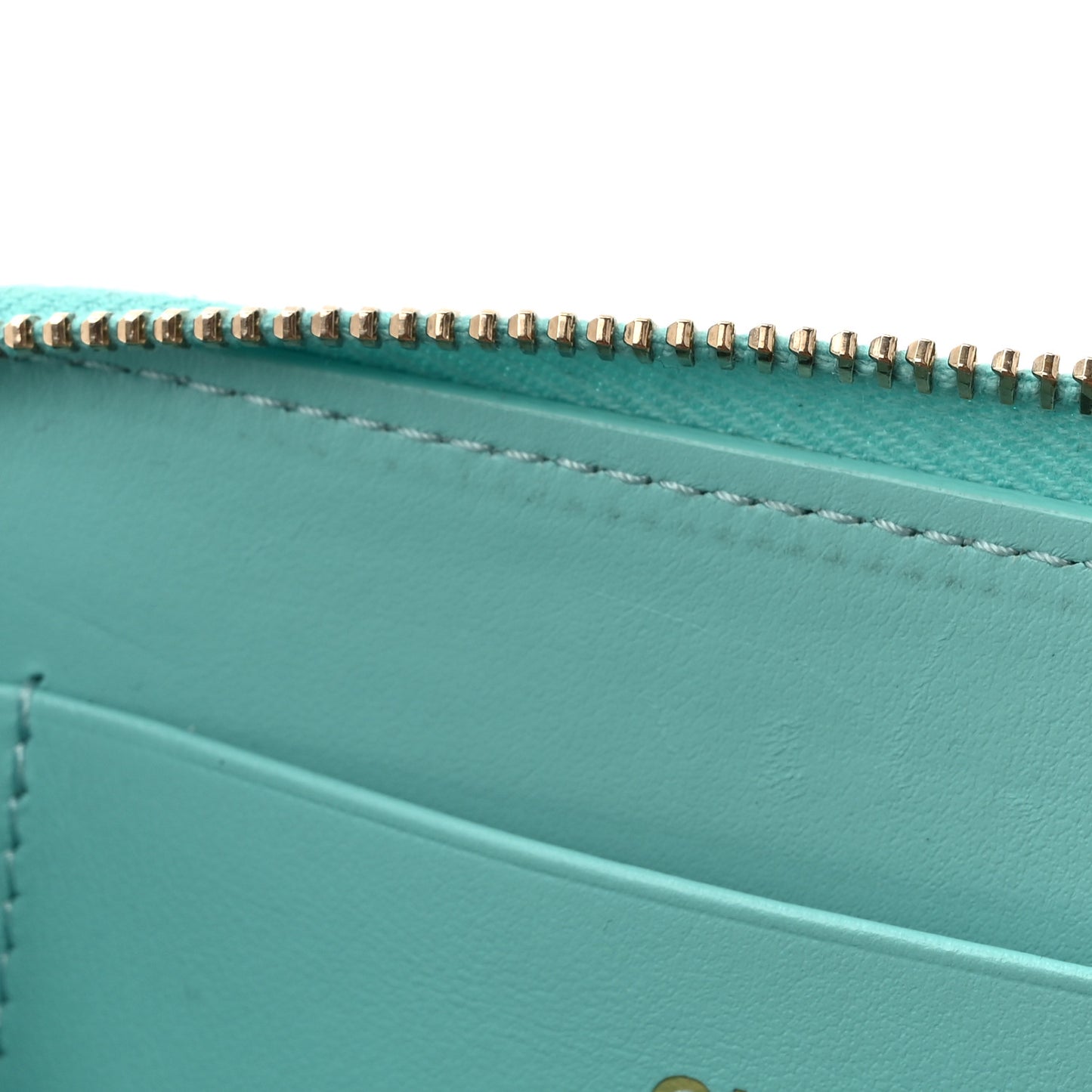 Caviar Quilted Zip Coin Purse Turquoise