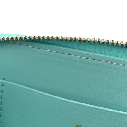 Chanel Caviar Quilted Zip Coin Purse Turquoise 9 of 12