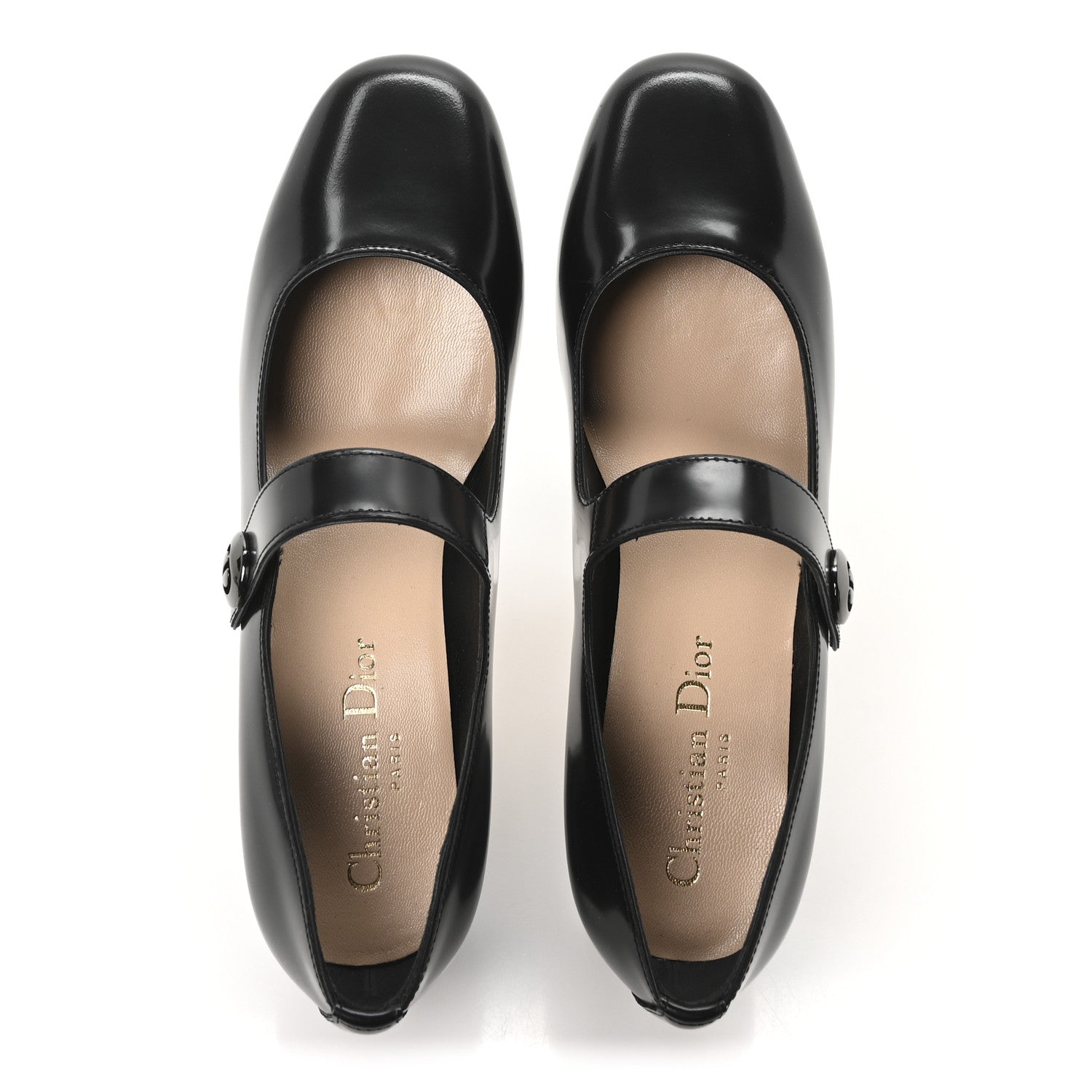 Christian Dior Brushed Calfskin Uniform 30mm Pumps 35.5 Black 2 of 10