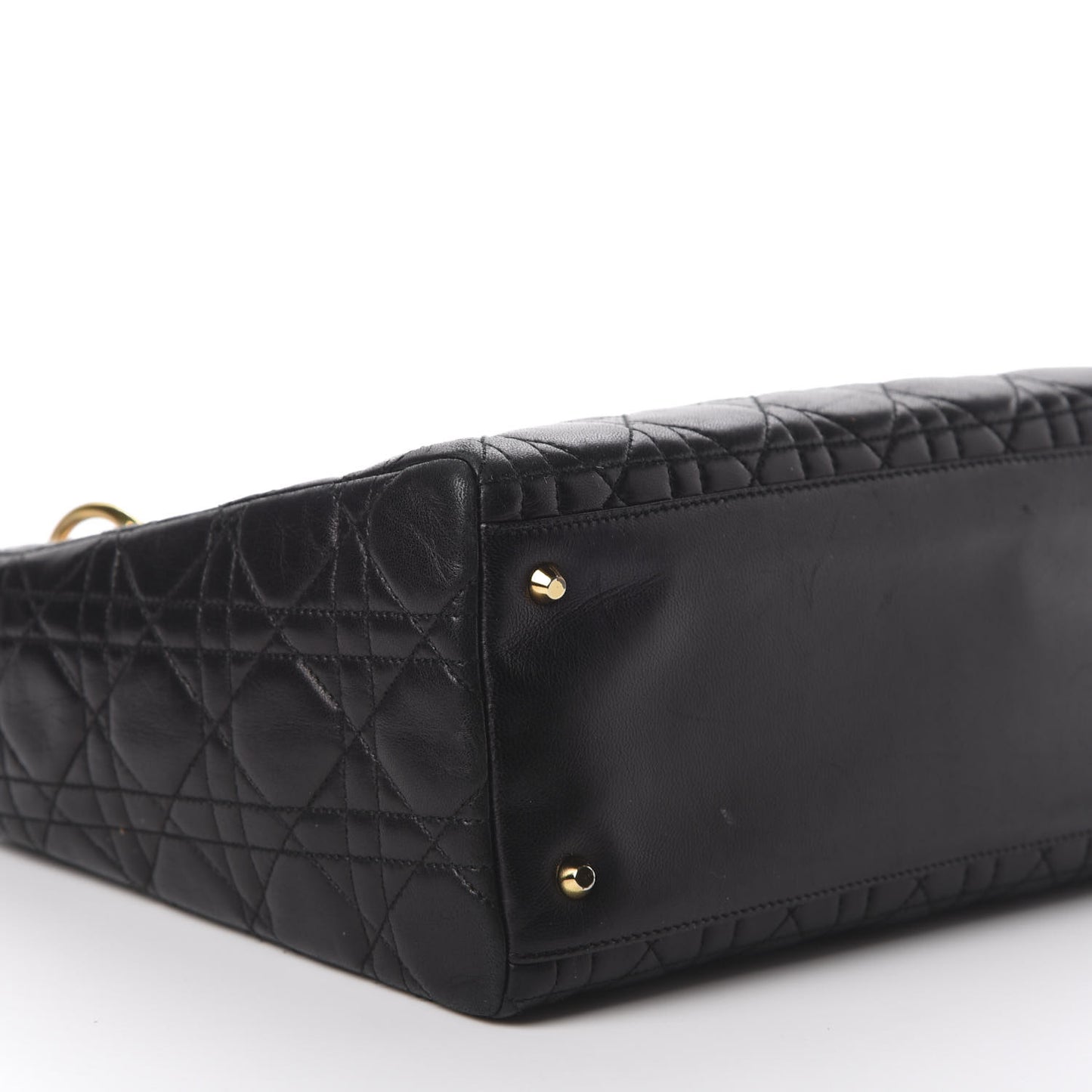 Lambskin Cannage Medium Lady Dior Black