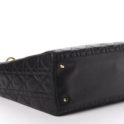 Christian Dior Lambskin Cannage Medium Lady Dior Black 10 of 10