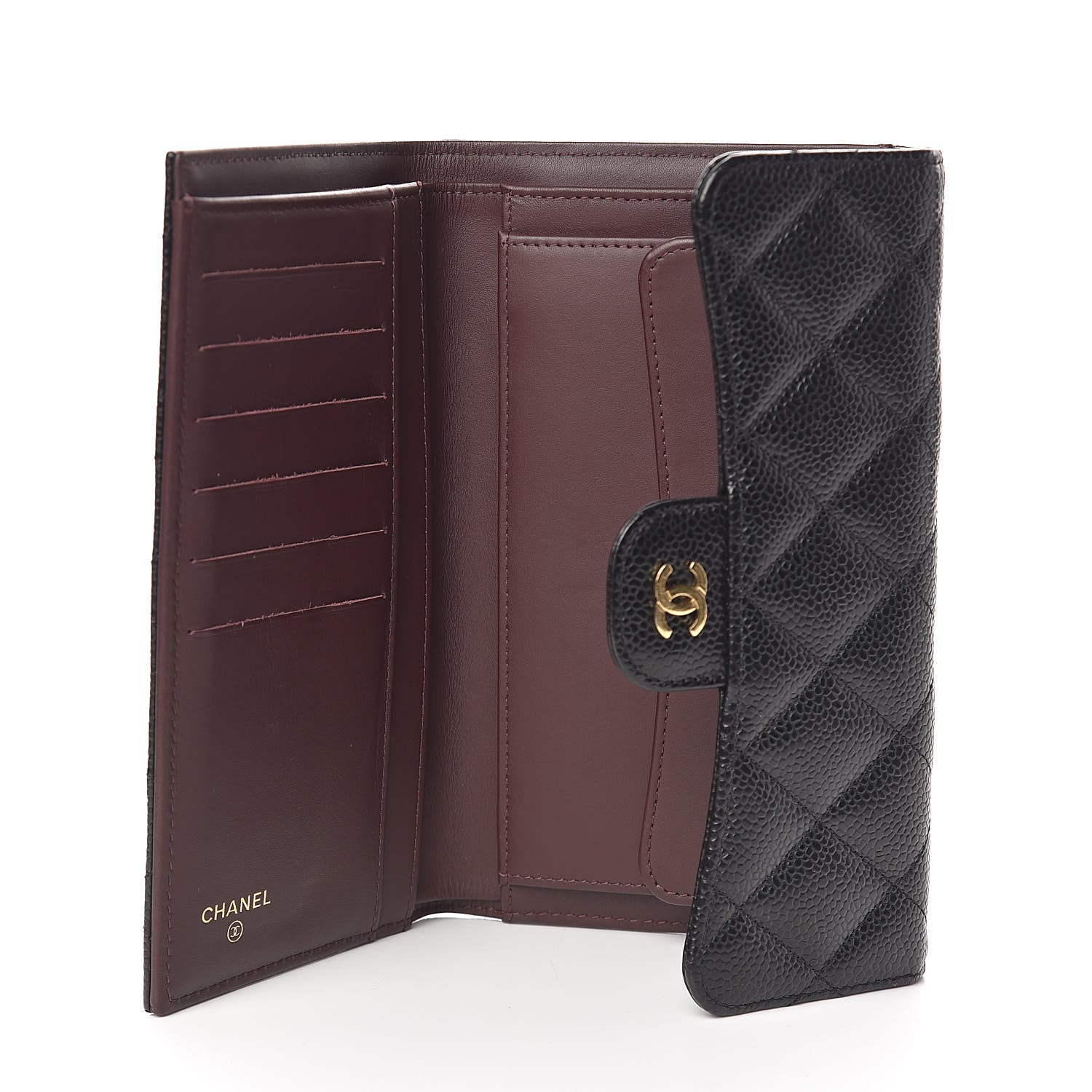 Chanel Caviar Quilted Large Flap Wallet Black 5 of 11