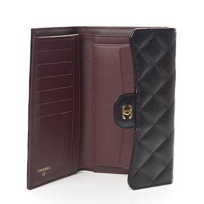 Chanel Caviar Quilted Large Flap Wallet Black 5 of 11