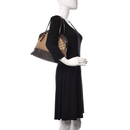 Gucci Monogram Laidback Crafty Dome Satchel Dark Brown 2 of 10