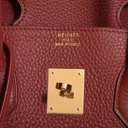 Hermes Taurillon Clemence Birkin 35 Brique 11 of 25