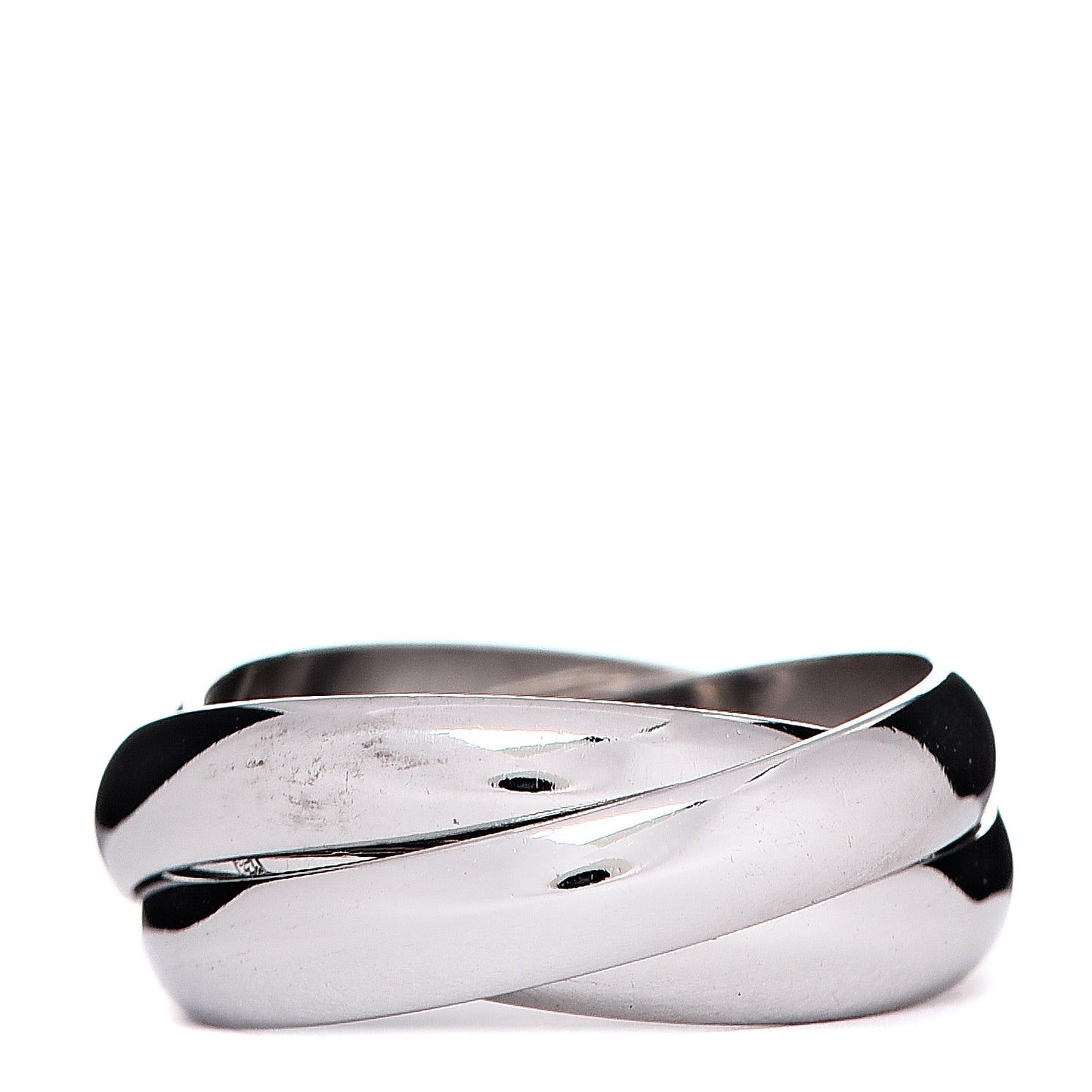 18K White Gold Classic Trinity Ring 50 5.25