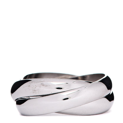 Cartier 18K White Gold Classic Trinity Ring 50 5.25 1 of 6