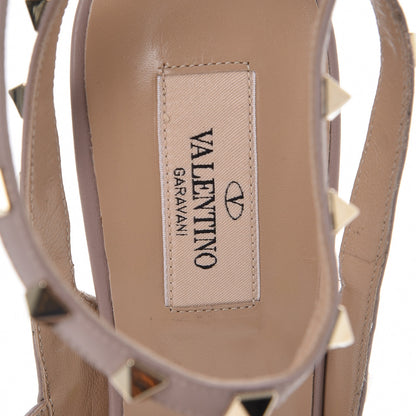 Valentino Garavani Patent Rockstud Ankle Strap Pumps 41.5 Ivory Poudre 7 of 8