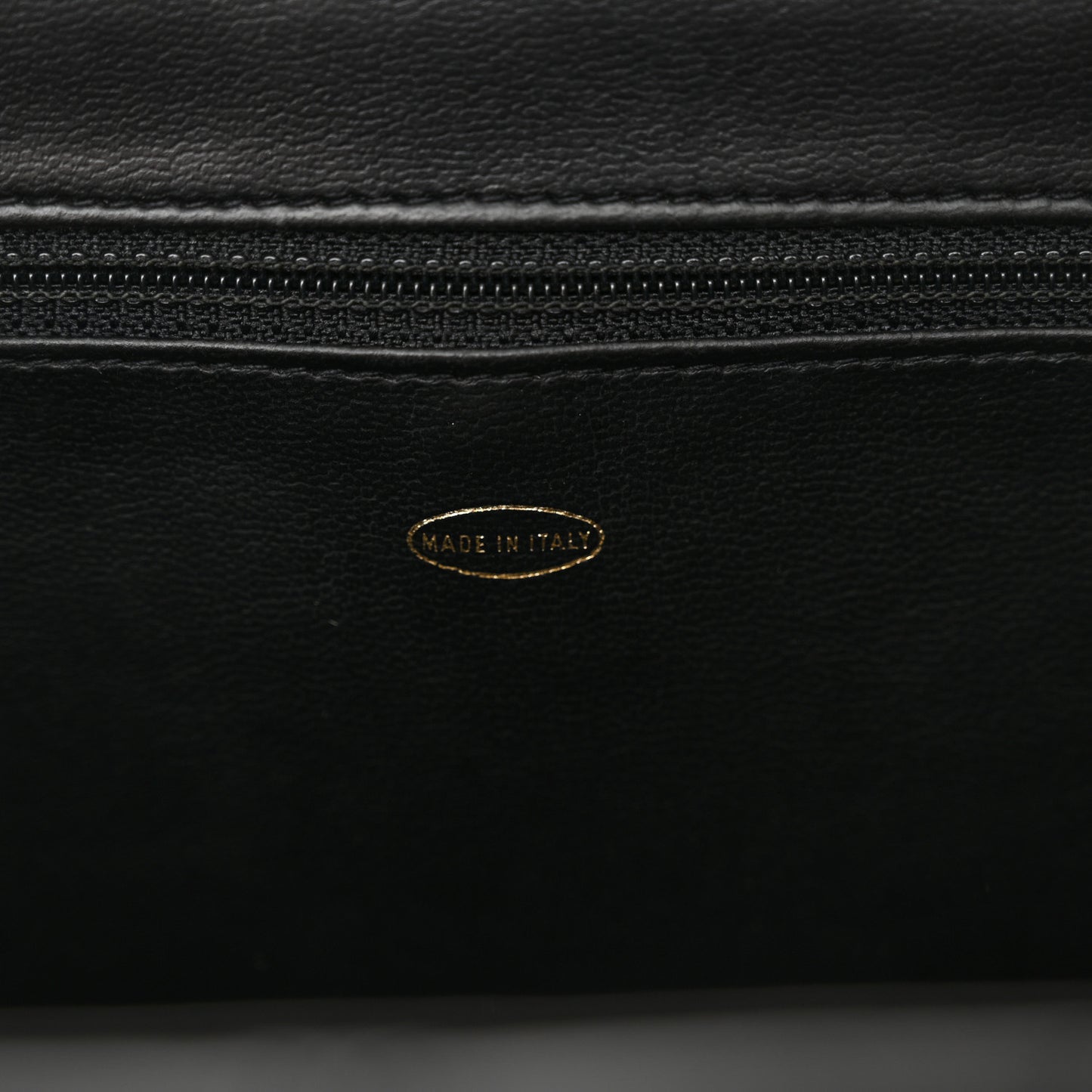 Calfskin Stitch Vanity Case Black