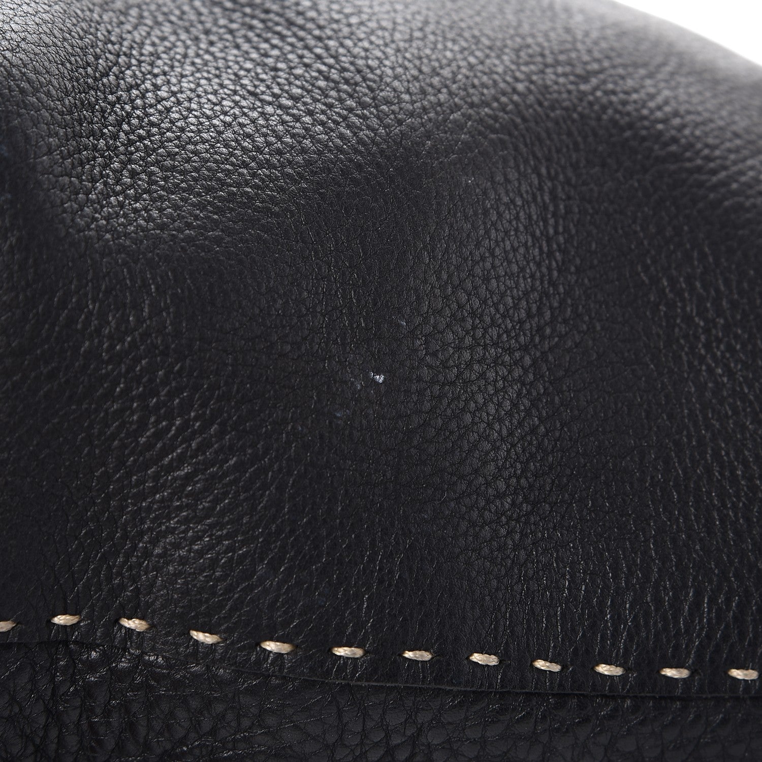 Fendi Calfskin Romano Selleria Roll Tote Black 12 of 20
