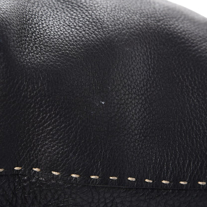 Fendi Calfskin Romano Selleria Roll Tote Black 12 of 20