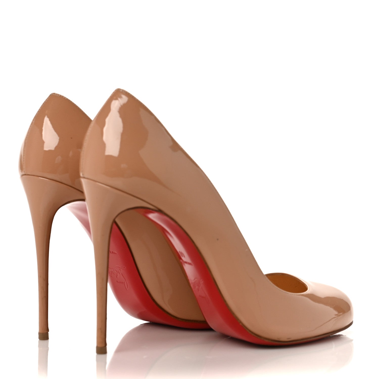 Christian Louboutin Patent Dorissima 100 Pumps 40 Nude 4 of 10
