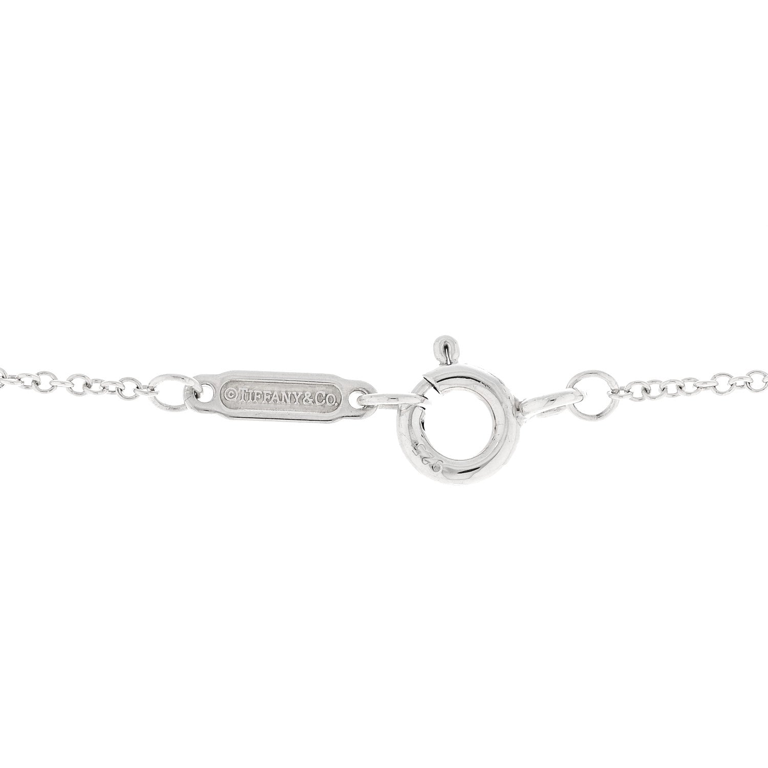 Tiffany Sterling Silver 1837 Interlocking Circles Pendant Necklace 4 of 5