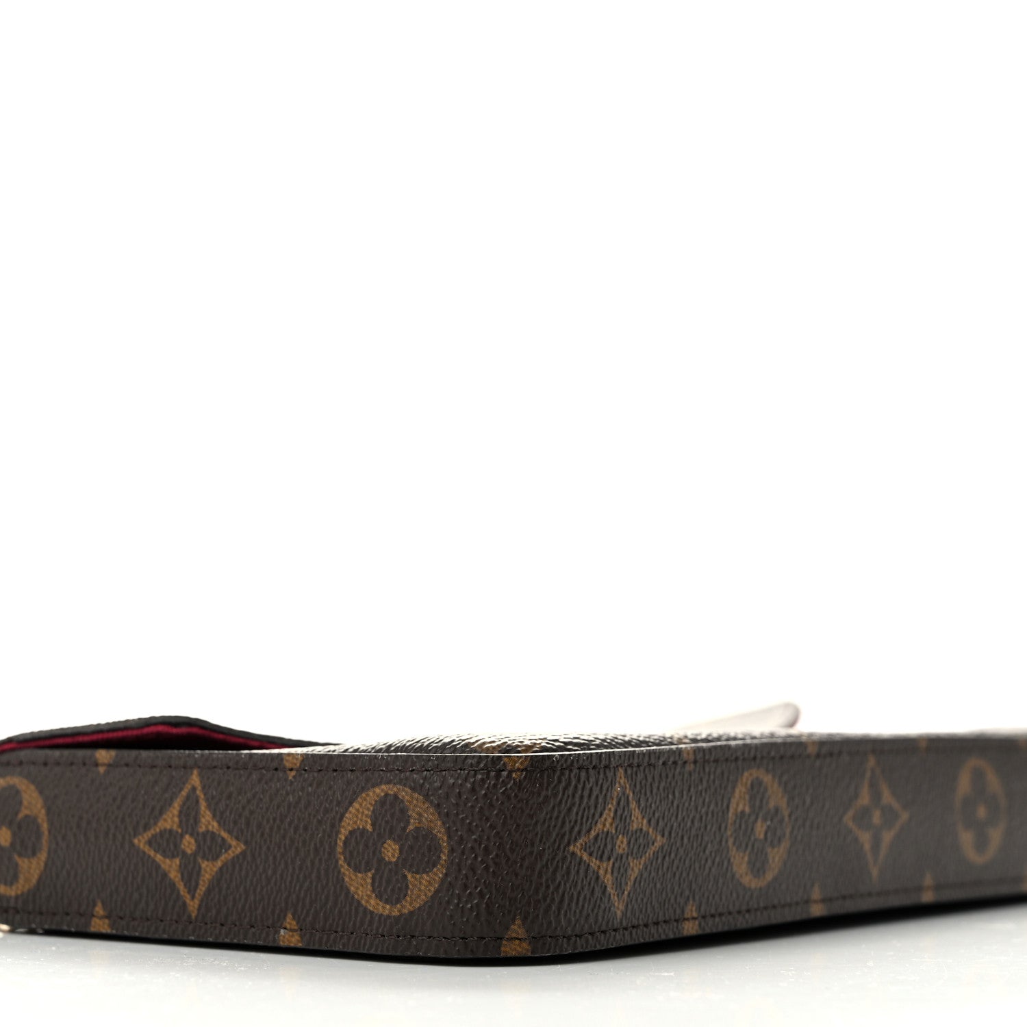 Louis Vuitton Monogram Pochette Felicie Chain Wallet Fuchsia 11 of 12