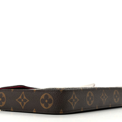 Louis Vuitton Monogram Pochette Felicie Chain Wallet Fuchsia 11 of 12