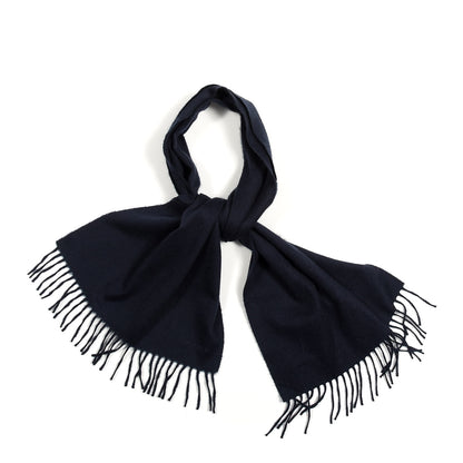 Hermes Cashmere Recto Verso Muffler Bleu Marine 1 of 3