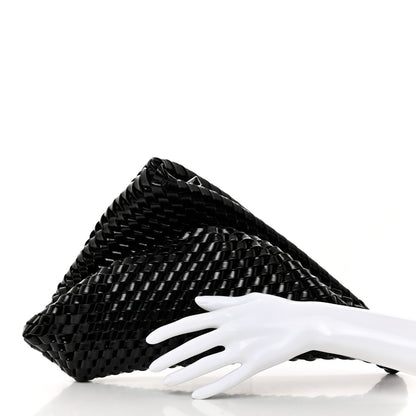 Bottega Veneta Calfskin Intrecciato Structure Clutch Black 2 of 7
