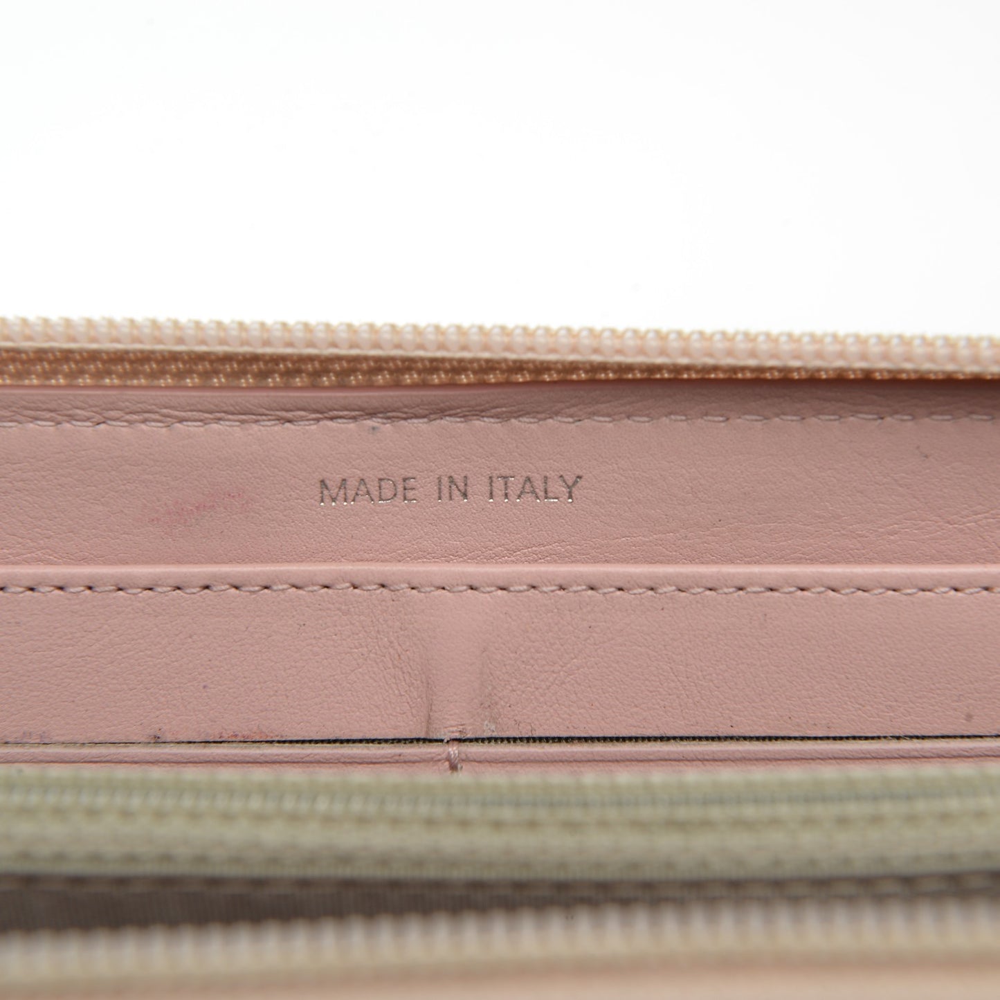 Caviar Large Timeless CC Zip Around Wallet Light Pink