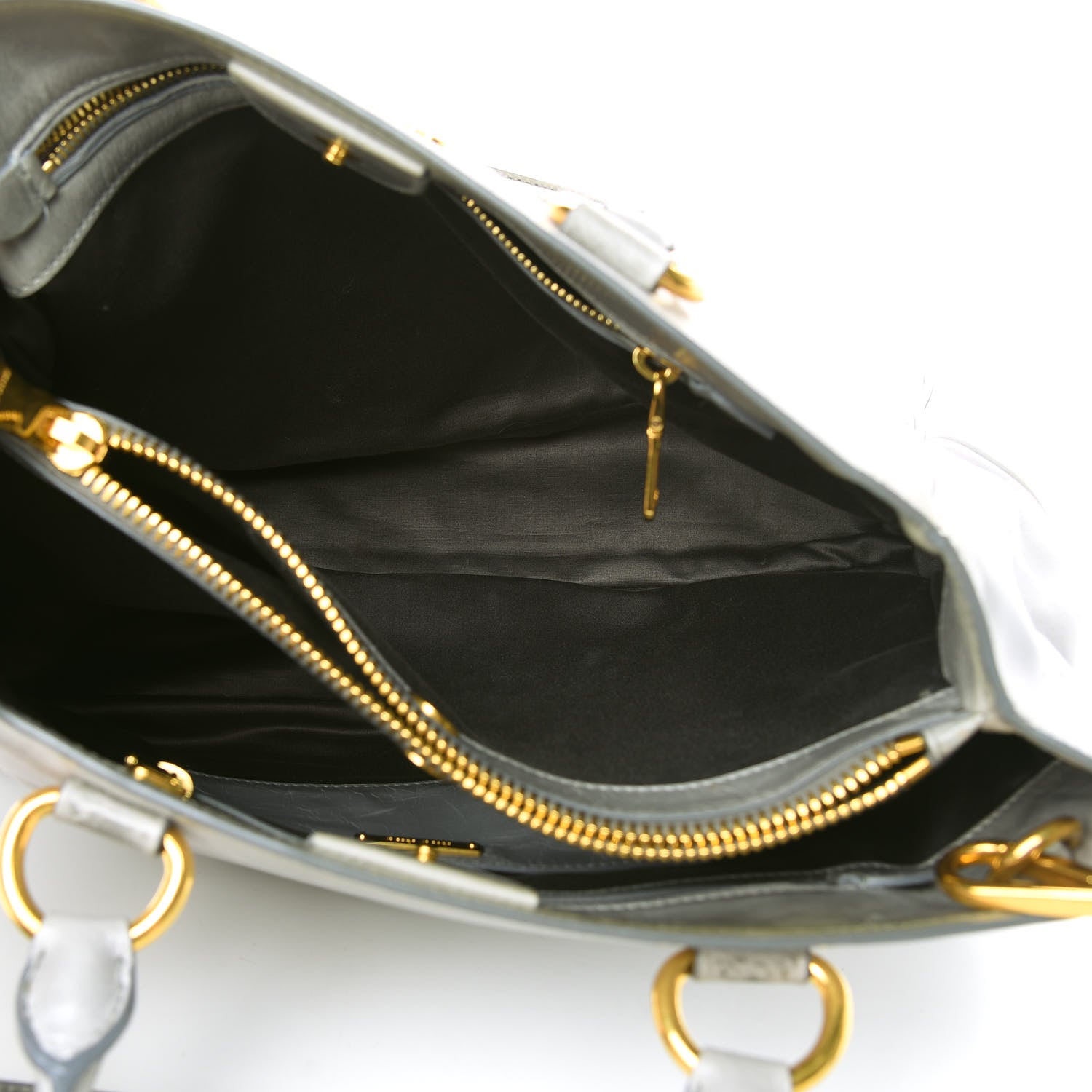 Miu Miu Vitello Shine Top Handle Satchel Nube 5 of 18