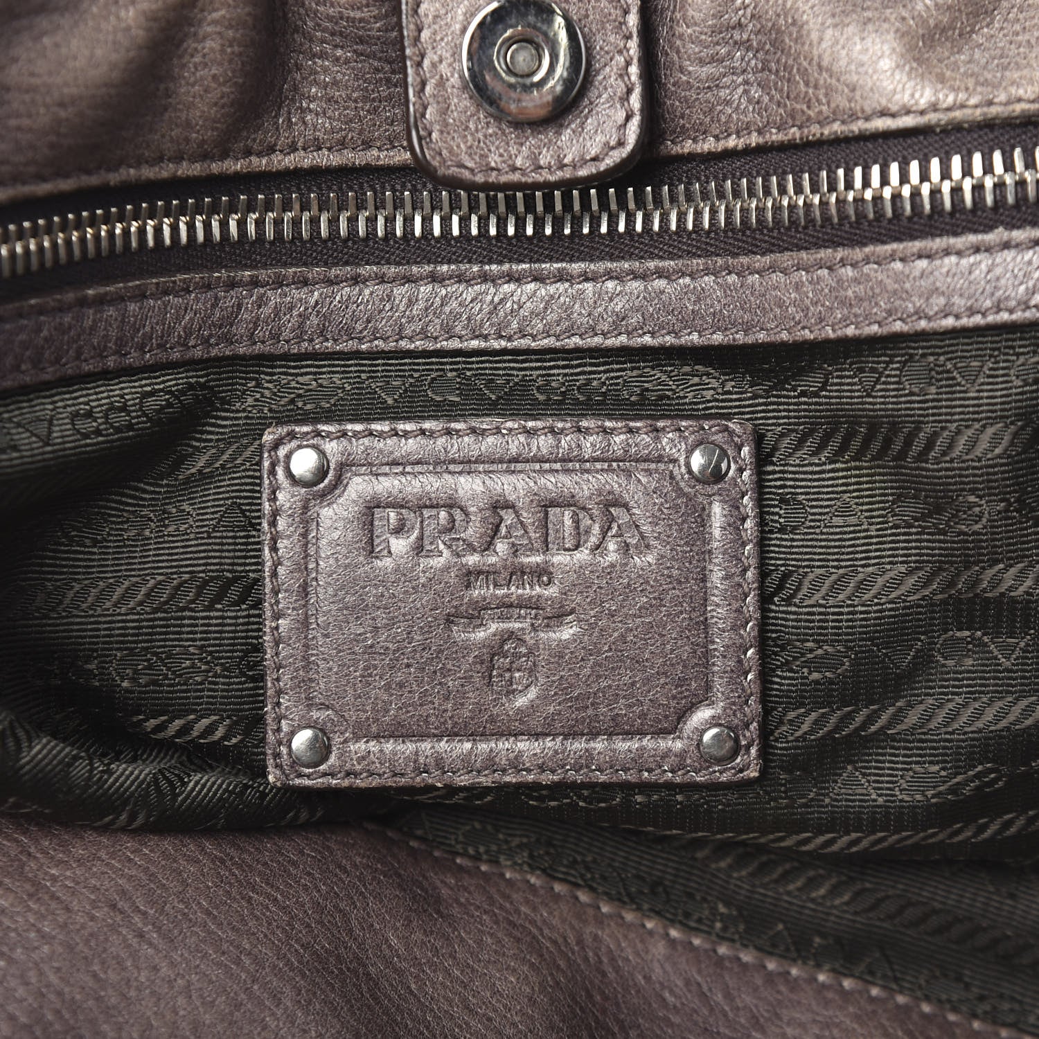 Prada Cervo Antik Tote Fumo 6 of 9
