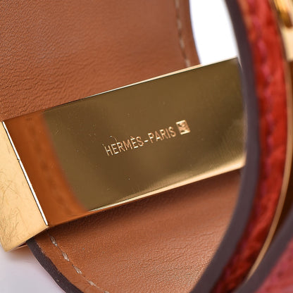 Hermes Shiny Alligator Collier De Chien CDC Bracelet S Bougainvillea 4 of 8