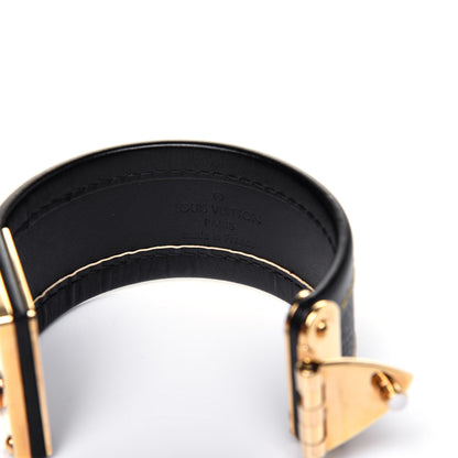 Louis Vuitton Chevre Suhali Lock Bracelet Black 7 of 8