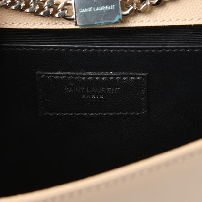 Saint Laurent Grain De Poudre Medium Monogram Kate Satchel Nude Powder 6 of 10