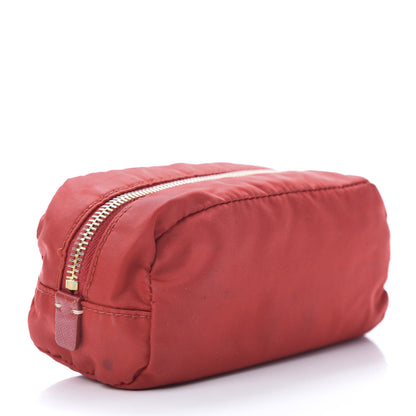 Prada Nylon Vela Cosmetic Pouch Red 3 of 13