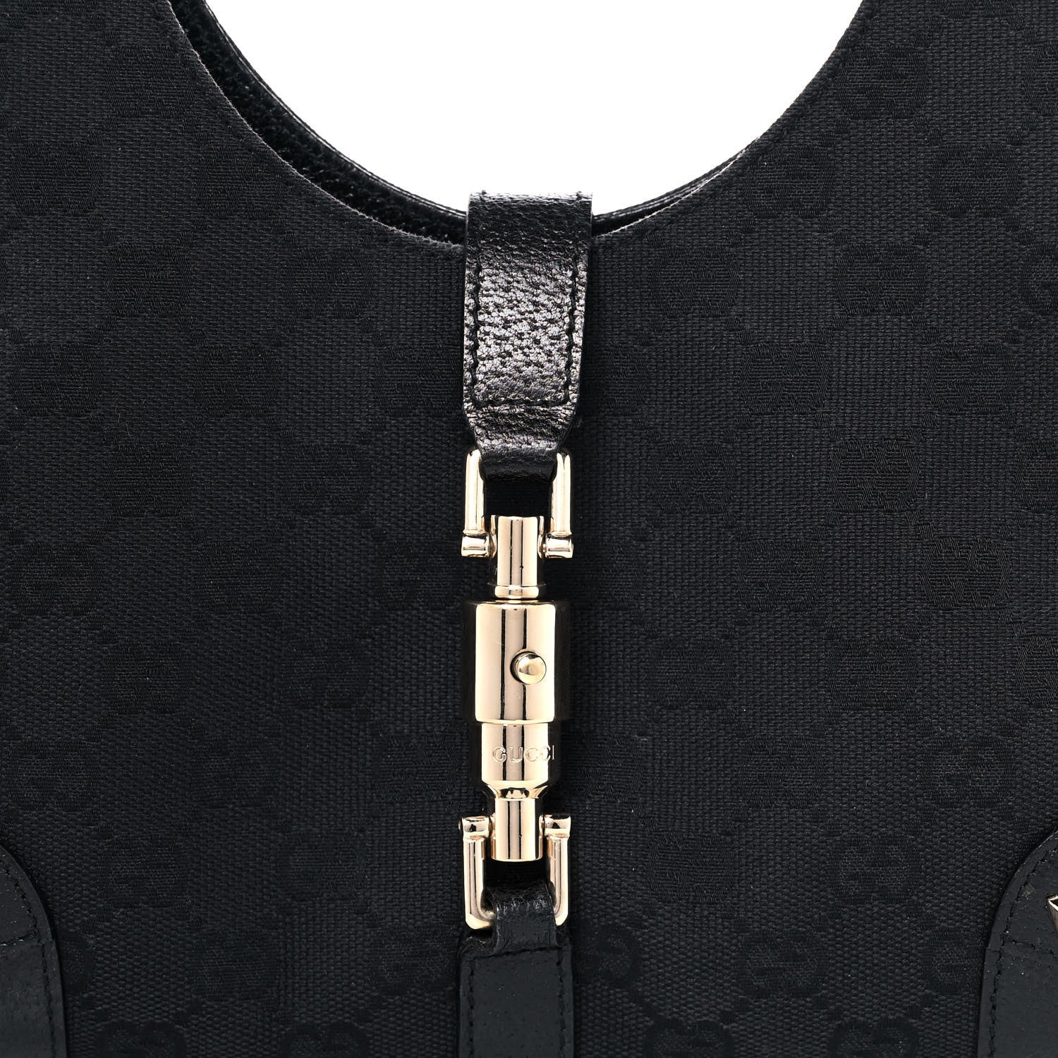 Gucci Monogram Jackie O Hobo Black 8 of 12