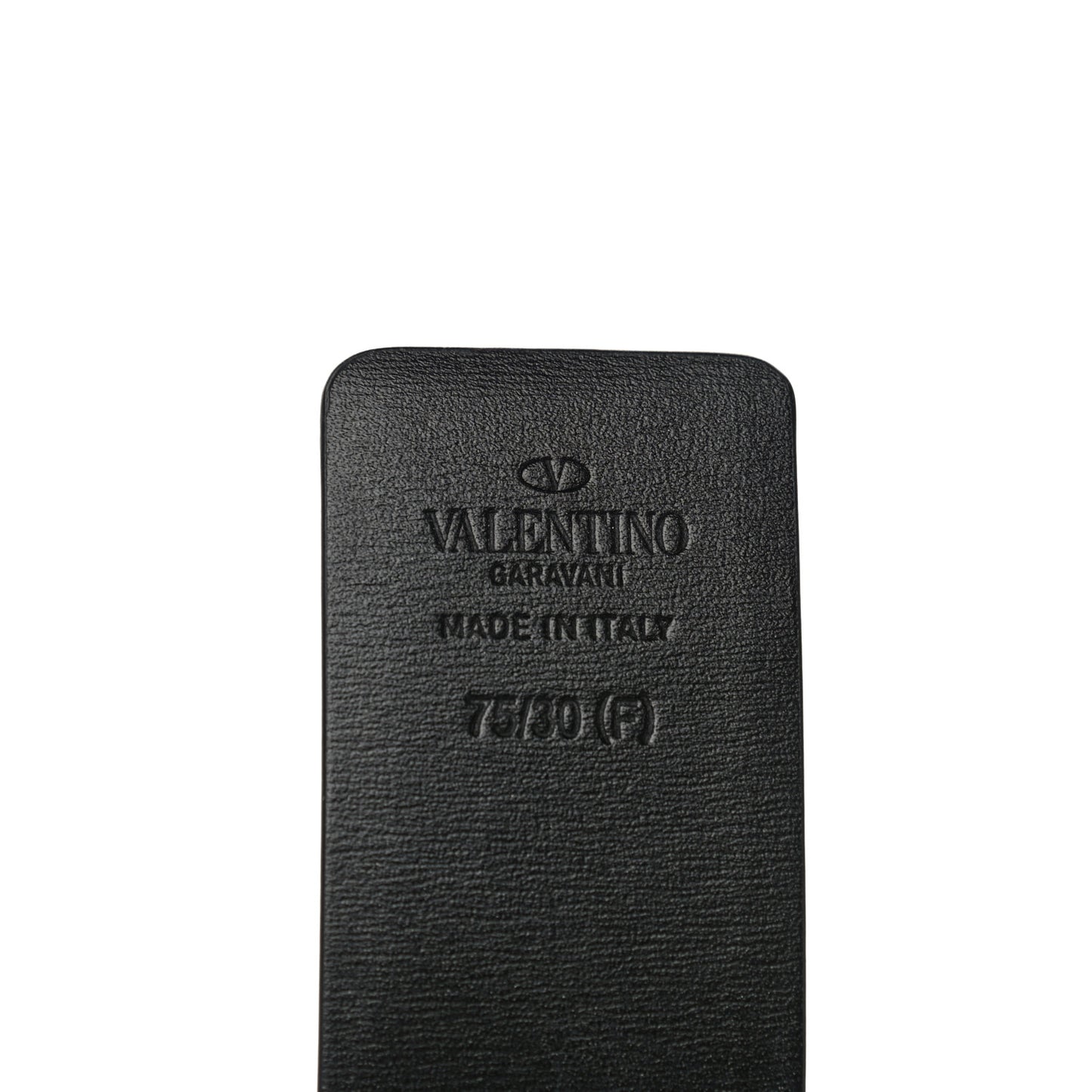 Glossy Calfskin VLogo Reversible Belt 75 30 Black Brown