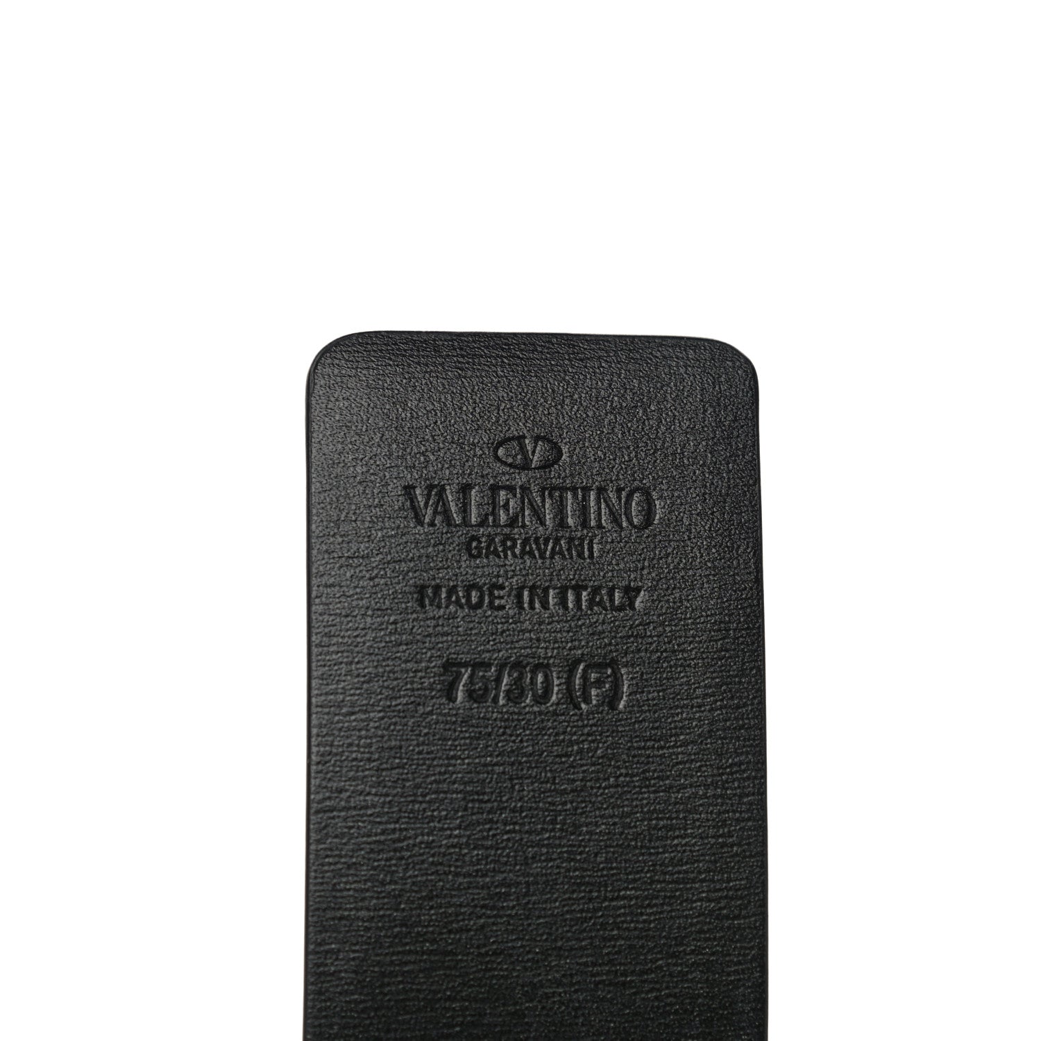 Valentino Garavani Glossy Calfskin VLogo Reversible Belt 75 30 Black Brown 4 of 9