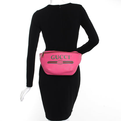 Gucci Grained Calfskin Logo Belt Bag Pink 2 of 11