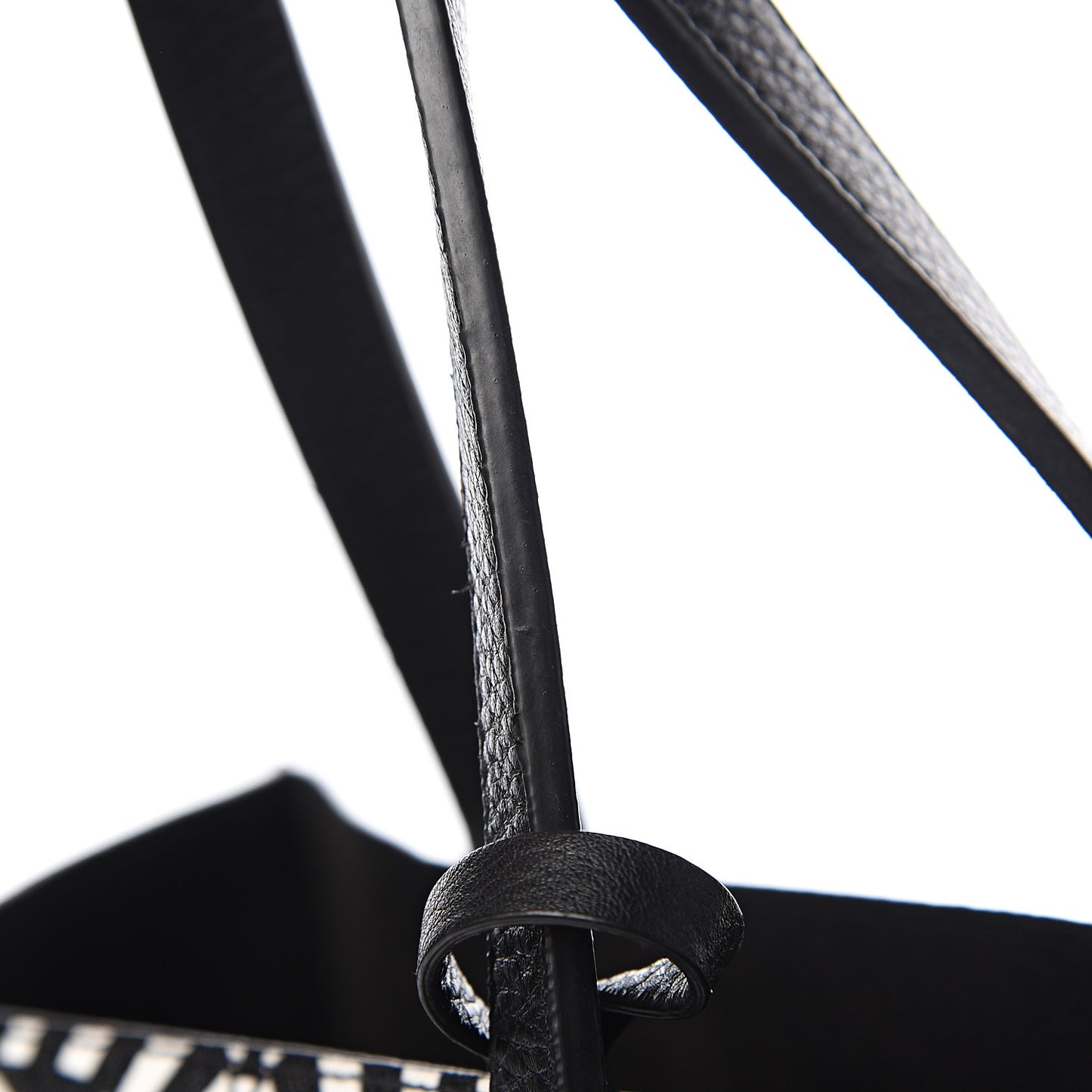 Calfskin Power of Love Print Tote Black