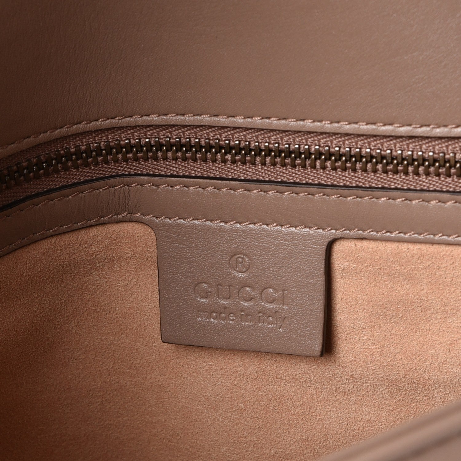 Gucci Calfskin Matelasse Medium GG Marmont Shoulder Bag Porcelain Rose 6 of 7
