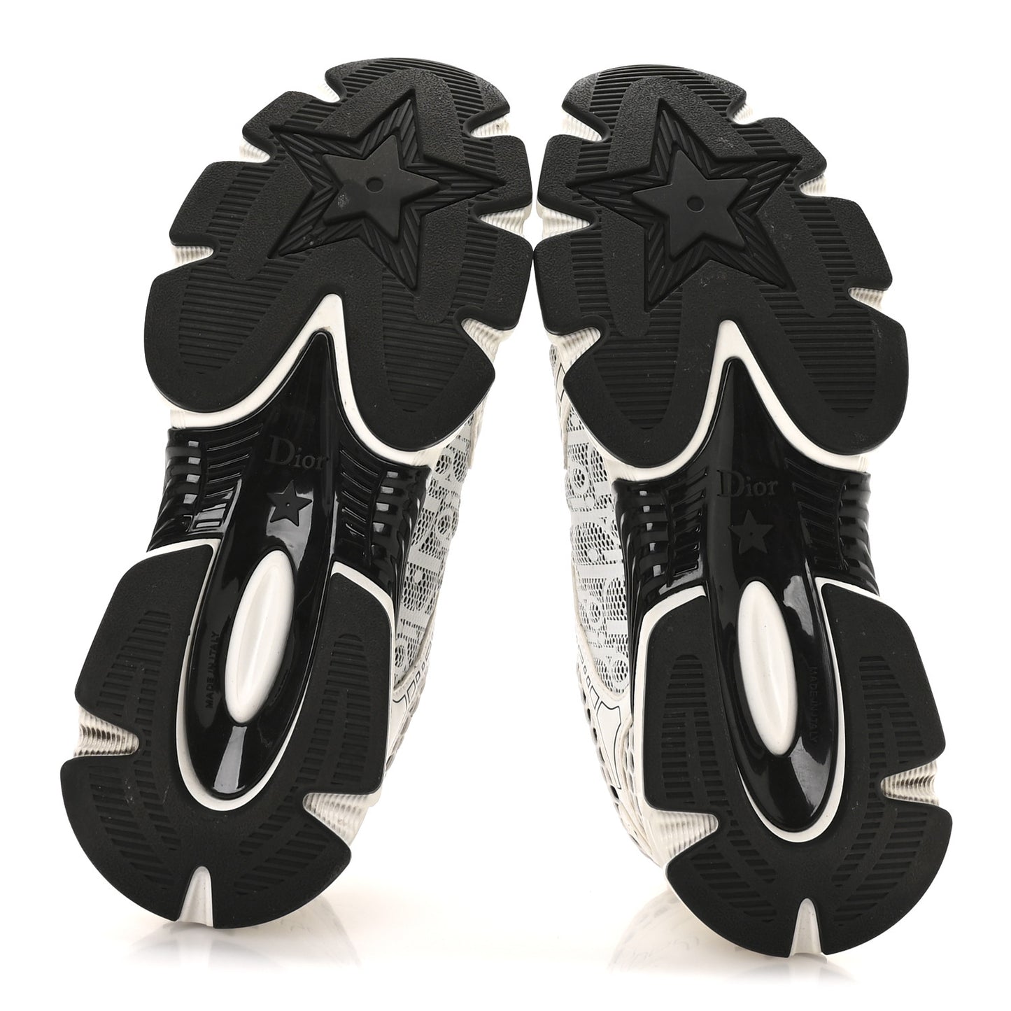 Technical Fabric Mesh Oblique Dior Vibe Sneakers  38 White Black