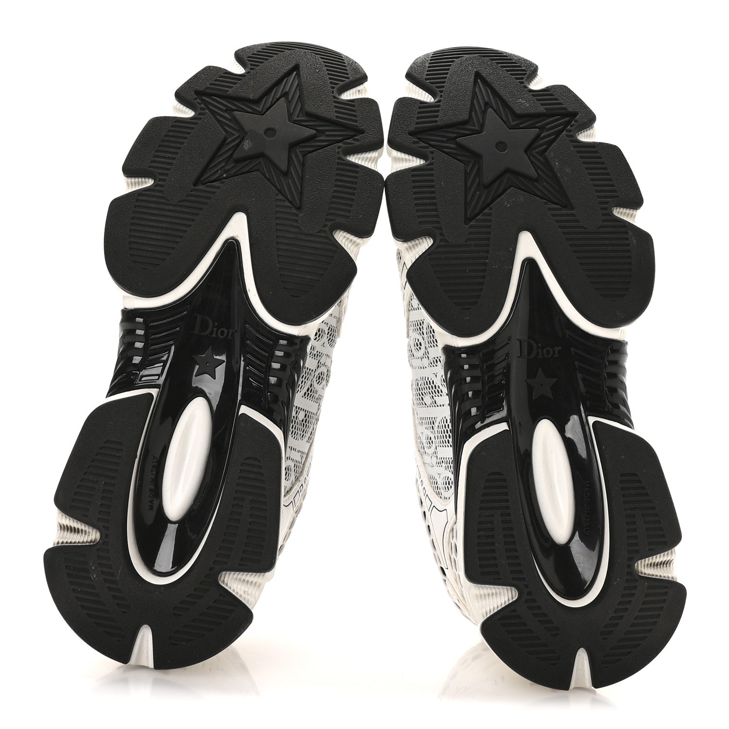 Christian Dior Technical Fabric Mesh Oblique Dior Vibe Sneakers  38 White Black 6 of 9