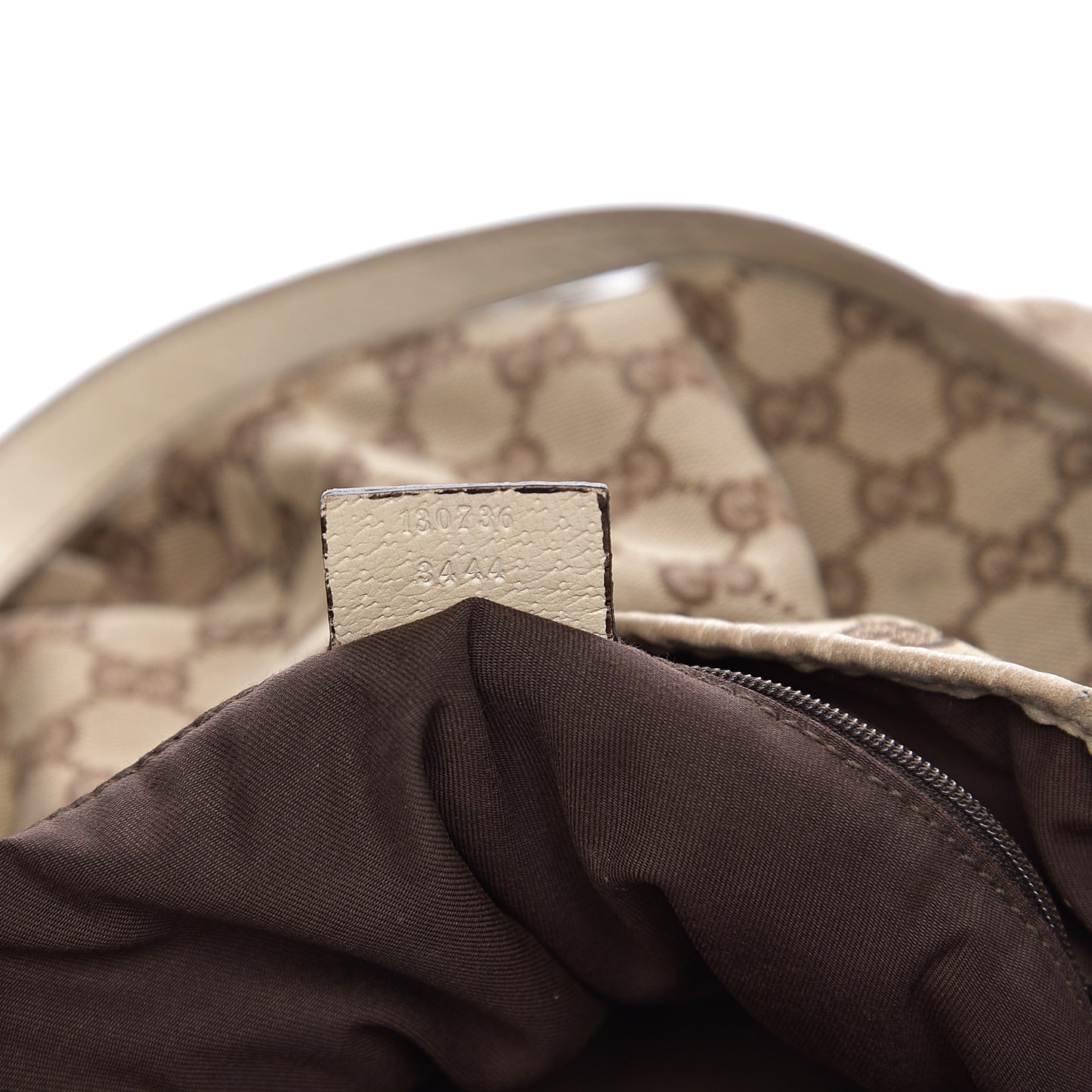 Monogram Medium Abbey Shoulder Bag Off White