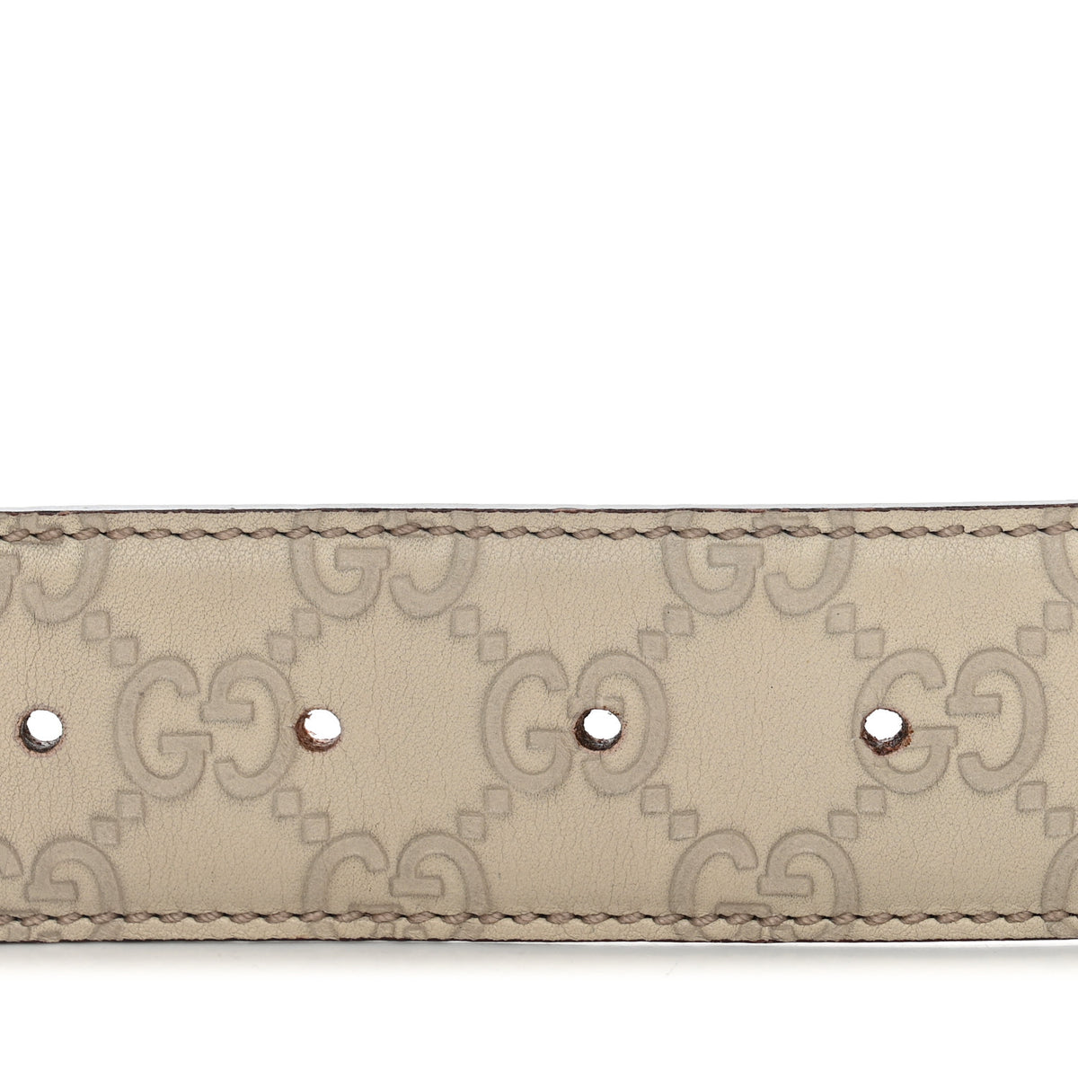 Gucci Guccissima Interlocking G 40mm Belt 85 34 Off White 5 of 5